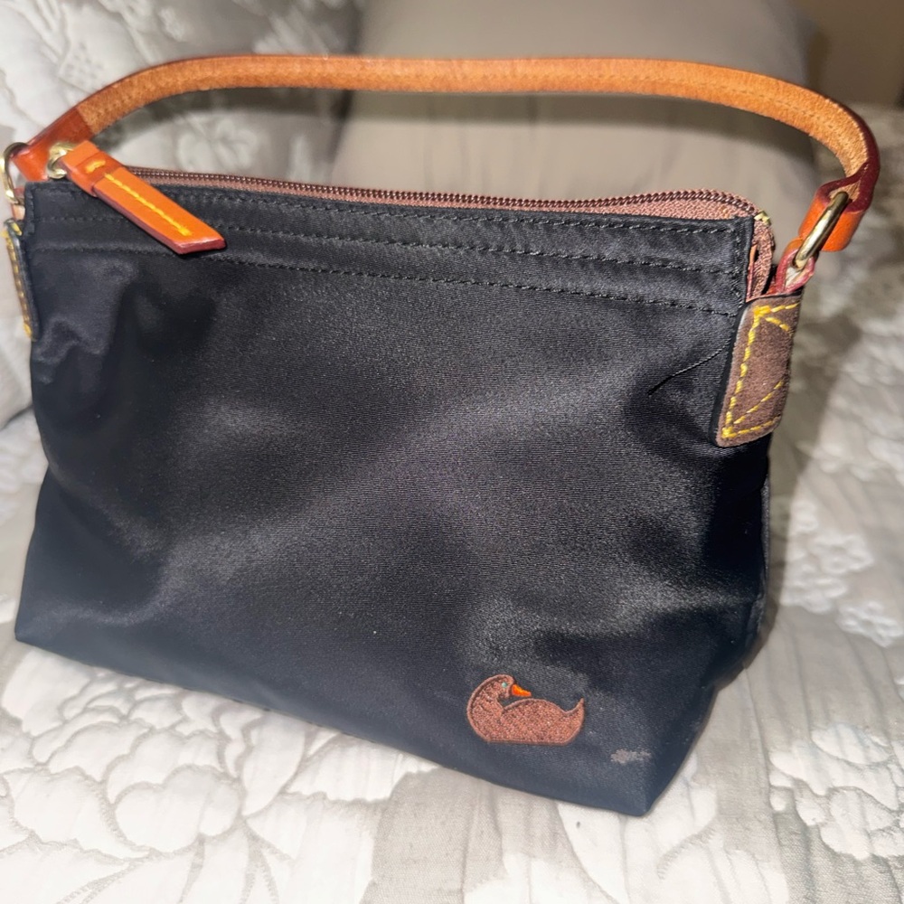 Dooney & Bourke Black Nylon Pouchette Should Bag
